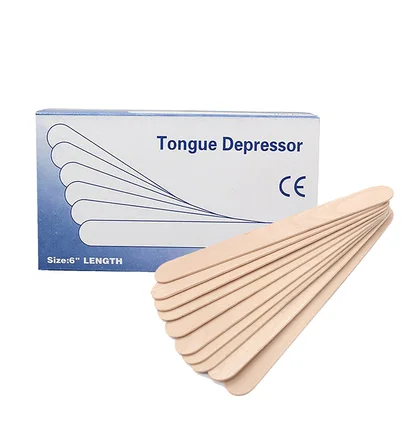 Дерев'яні шпателі для депіляції Tongue Depressor, 100 шт