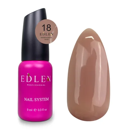 Acrygel for nails Edlen Water Nude #18, 9 ml