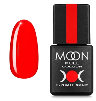Gel Polish Moon Full Neon #708, bright red, 8 ml