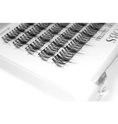 Накладные пучковые ресницы WoBs Fairy Lashes 20D, толщина 0.07, длина 12 мм, 200 шт