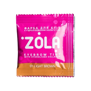 Фарба для брів ZOLA, Light Brown #01, саше, 5 мл