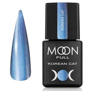 Гель-лак Moon Full Korean Cat #02, Льодовий Блакитний, 8 мл