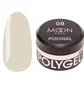 Полігель Moon Full для нарощування нігтів Poly Gel #08, нюдовий з шиммером, 15 мл
