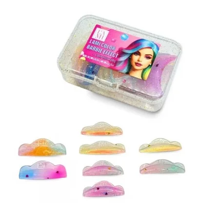 Набір валиків для ламінування Lami Lashes Color Barbie Effect з компенсаторами, 8 пар