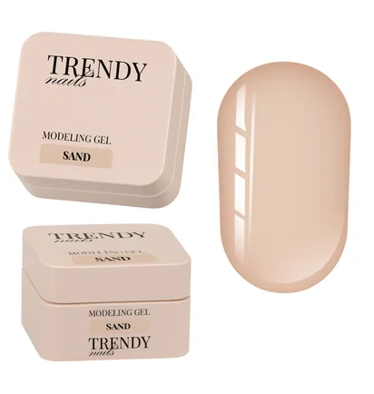 Моделюючий гель Trendy Nails Modeling Gel, Sand, HEMA/TPO free, 15 мл