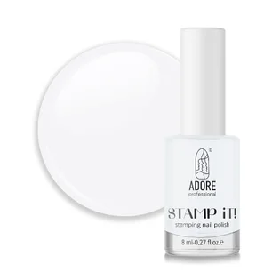 Лак для стемпінгу Adore Professional Stamp It №01 Cocco, білий, 8 мл