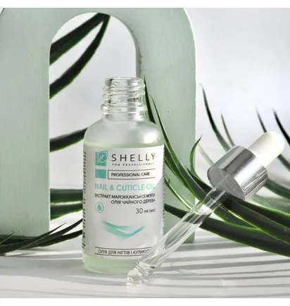 Olejek do paznokci i skórek Shelly, z ekstraktem z marokańskiej mięty i olejkiem z drzewa herbacianego, 30 ml