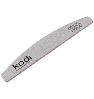 Nail File Kodi Professional Half Moon Grey, 100/180, #94, 1 pc