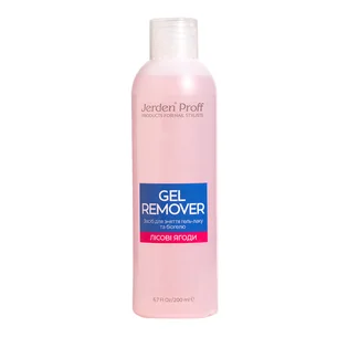 Засіб для зняття гель-лаку Jerden Proff Gel Remover, Forest Berry (Лісова ягода), 200 мл