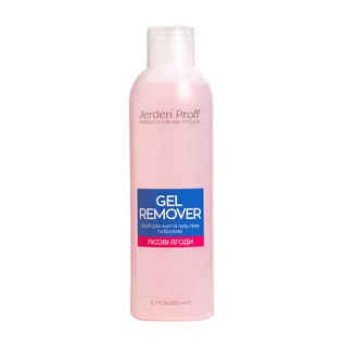 Засіб для зняття гель-лаку Jerden Proff Gel Remover, Forest Berry (Лісова ягода), 200 мл