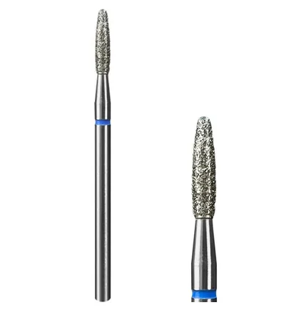 Алмазна насадка Mart, Полум'я Тупе, Blue, 2.3×8 мм