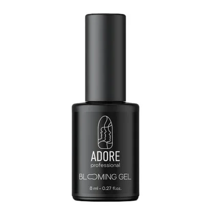 База для дизайну нігтів з ефектом розтікання Adore Professional Blooming Gel, 8 мл