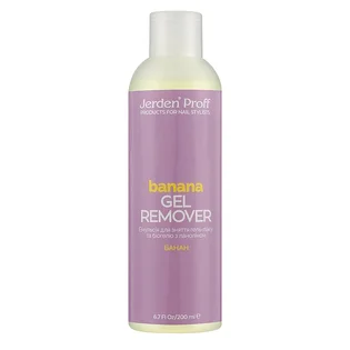 Засіб для зняття гель-лаку Jerden Proff Gel Remover, Banana, 200 мл