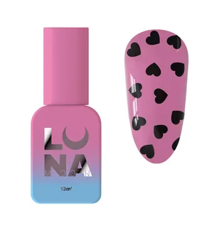 Top Coat Non-Wipe Luna Moon Romantic Black, 13 ml
