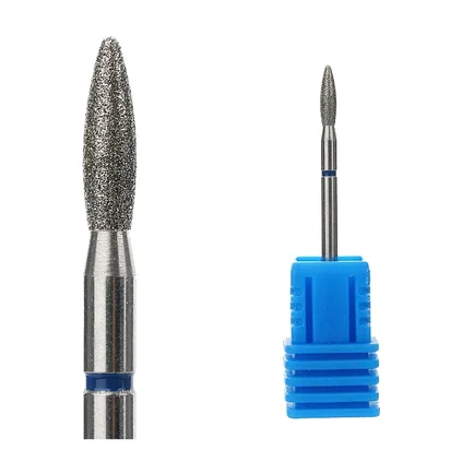 Diamond Drill Bit Kraken Nails, flame, with blue notch, 2.3×8.0 mm