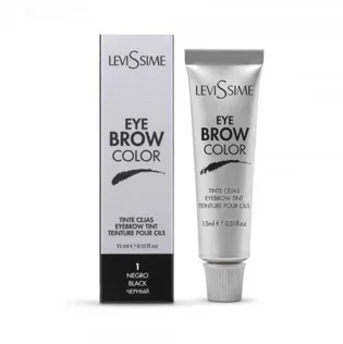 Фарба для брів LeviSsime Eye Brow Color, Black #1, 15 мл