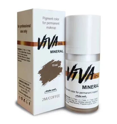 Пігмент для татуажу брів Viva Eyebrows Mineral 2/M, Coffee, 15 мл