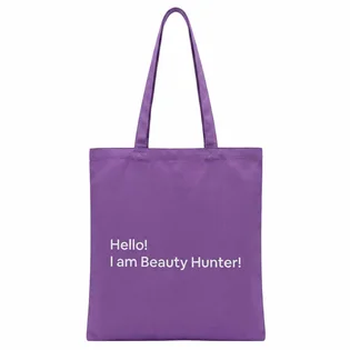 Сумка-шоппер Beauty Hunter, фіолетова, 42,5×37 см