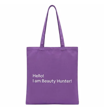 Сумка-шоппер Beauty Hunter, фіолетова, 42,5×37 см