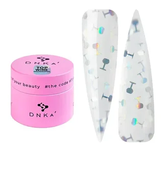 Топ для нігтів DNKa' Top Wine Holographic, 15 мл