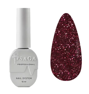 Світловідбиваючий гель-лак SAGA Professional Fiery Gel #25, 10 мл