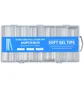 Гелеві тіпси прозорі Soft Gel Tips, Blue, 240 шт