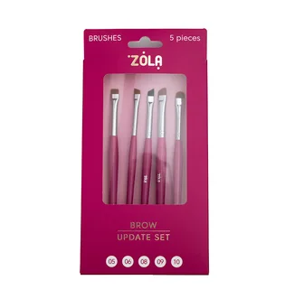 Zestaw pędzli do stylizacji brwi ZOLA Brow Update Set #05, 06, 08, 09, 10