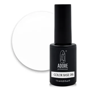 Кольорова база для нігтів Adore Professional Color Base №06 White, 8 мл