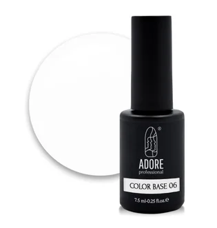 Кольорова база для нігтів Adore Professional Color Base №06 White, 8 мл