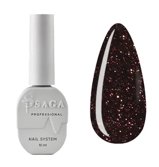 Світловідбиваючий гель-лак SAGA Professional Fiery Gel #24, 10 мл