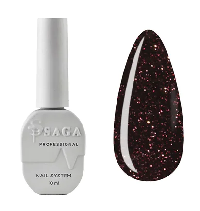 Світловідбиваючий гель-лак SAGA Professional Fiery Gel #24, 10 мл