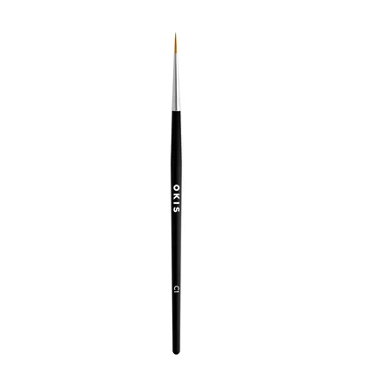 Круглий нейлоновий пензель для фарби Okis Brow C1