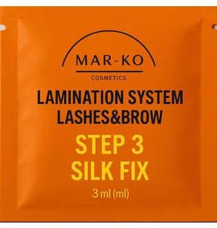 Preparat do laminacji rzęs i brwi Mar-Ko Silk Fix Step 3, 3 ml