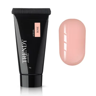 Акригель для нарощування нігтів Trendy Nails, Rose, HEMA/TPO free, 30 г