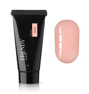 Акригель для наращивания ногтей Trendy Nails, Rose, HEMA/TPO free, 30 г