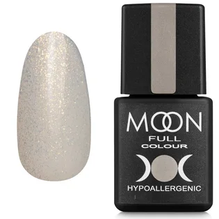 Гель-лак Moon Full Opal Color Gel Polish #501, безбарвний напівпрозорий з дрібним золотистим шиммером, 8 мл