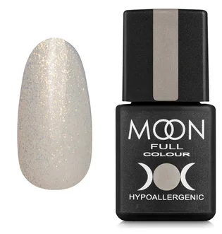 Гель-лак Moon Full Opal Color Gel Polish #501, безбарвний напівпрозорий з дрібним золотистим шиммером, 8 мл