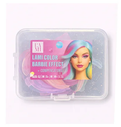 Набір валиків для ламінування Lami Lashes Color Barbie Effect з компенсаторами, 8 пар