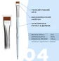 Пензлик OKO Lash&Brow, прямий №4