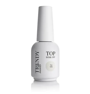 Топ для гель-лаку Trendy Nails Top Milk HEMA/TPO free, 15 мл
