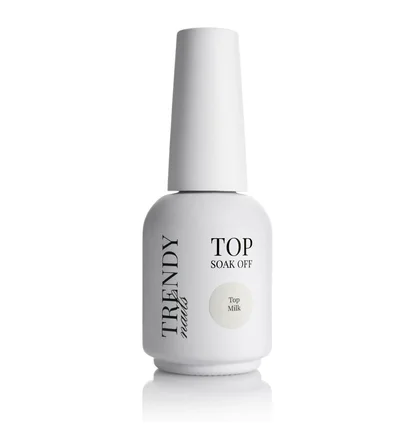 Топ для гель-лаку Trendy Nails Top Milk HEMA/TPO free, 15 мл