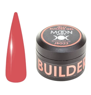 Żel-galaretka do przedłużania paznokci Moon Full Builder #23, nasycony czerwony, 30 ml