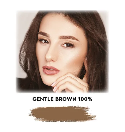 Фарба для брів Okis, в саше, без окислювача, Gentle Brown, 5 мл