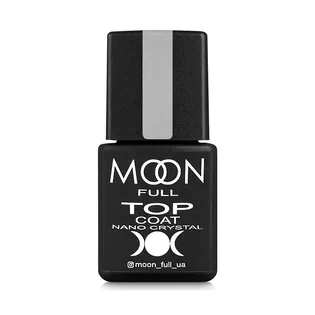 Топ Moon Full для гель-лаку Nano Crystal Top Coat стійкий до подряпин, в баночці, 8 мл