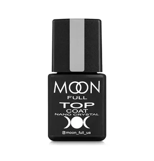 Топ Moon Full для гель-лаку Nano Crystal Top Coat стійкий до подряпин, в баночці, 8 мл
