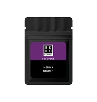 Henna for eyebrows Ekko Beauty, Brown, in sachet, 7 g