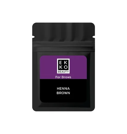 Henna do brwi Ekko Beauty, Brown, w saszetce, 7 g