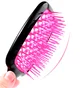 Гребінець для волосся Hollow Comb, малинова середина, чорна ручка