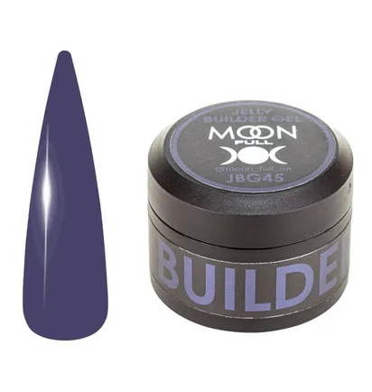 Żel-galaretka do przedłużania paznokci Moon Full Builder #45, ciemnoniebieski, 30 ml