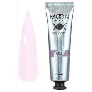 Полігель Moon Full для нарощування нігтів Poly Gel #03, 30 мл